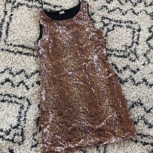 Sequin gold dress